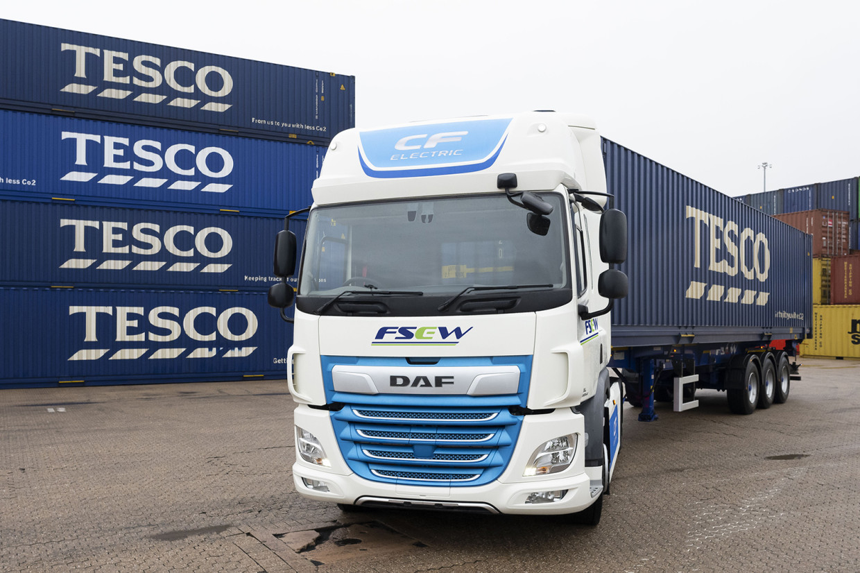 Tesco delivers with first two electric HGV trucks Move Electric